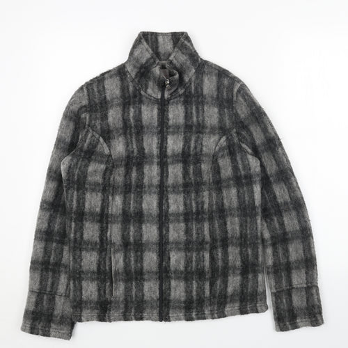 Per Una Womens Grey Geometric Jacket Size S Zip