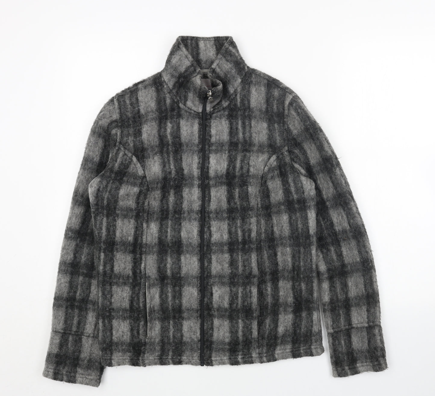 Per Una Womens Grey Geometric Jacket Size S Zip