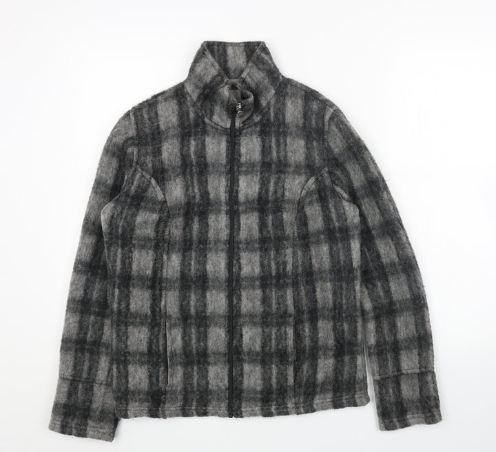 Per Una Womens Grey Geometric Jacket Size S Zip