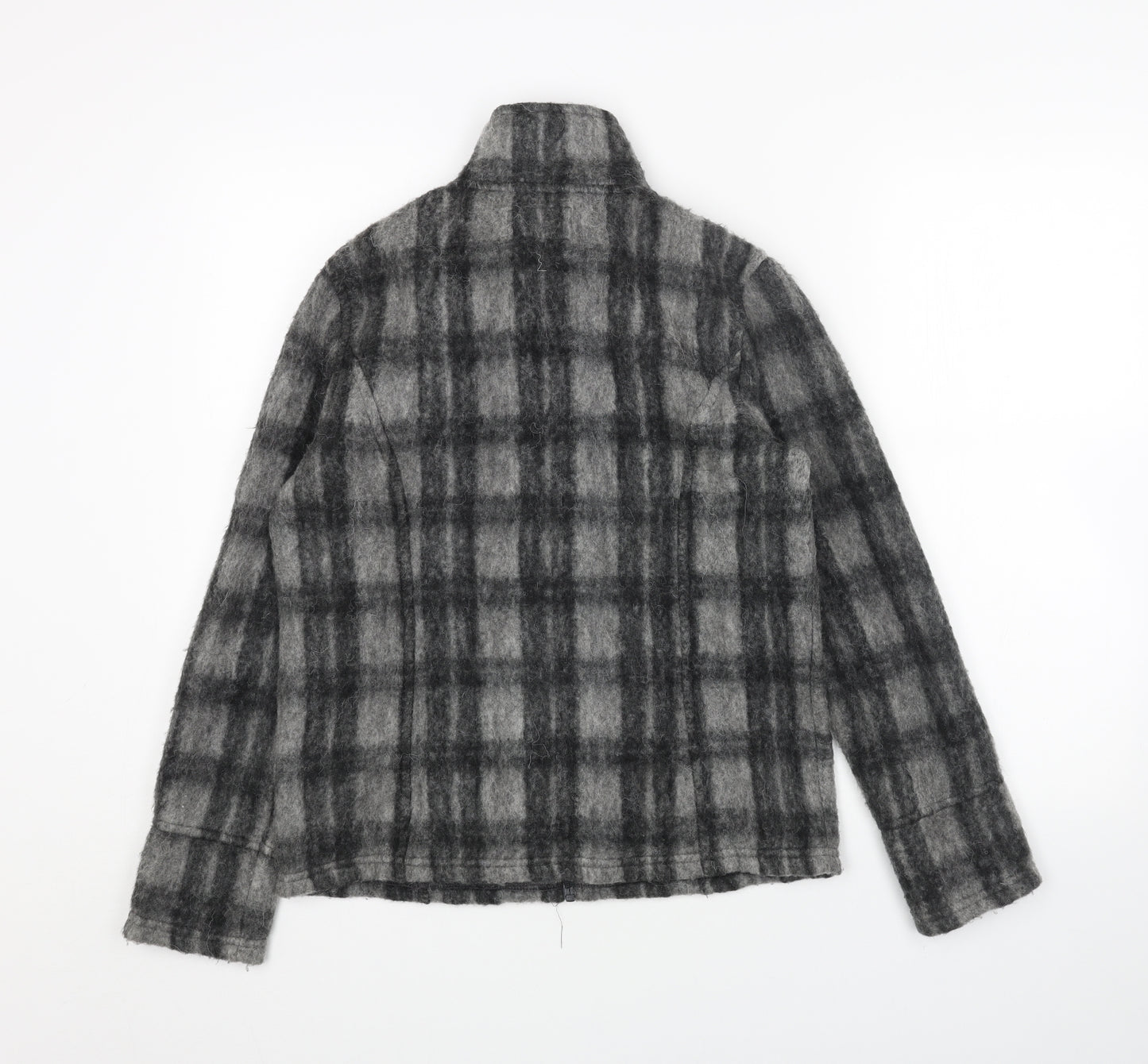 Per Una Womens Grey Geometric Jacket Size S Zip