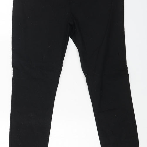 Denim Womens Black Cotton Skinny Jeans Size 12 L30 in Regular Button