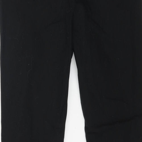 Denim Womens Black Cotton Skinny Jeans Size 12 L30 in Regular Button