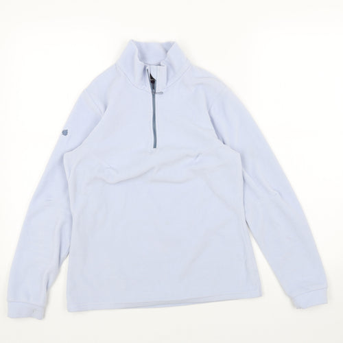 Lafuma Womens Blue Polyester Pullover Sweatshirt Size S Zip