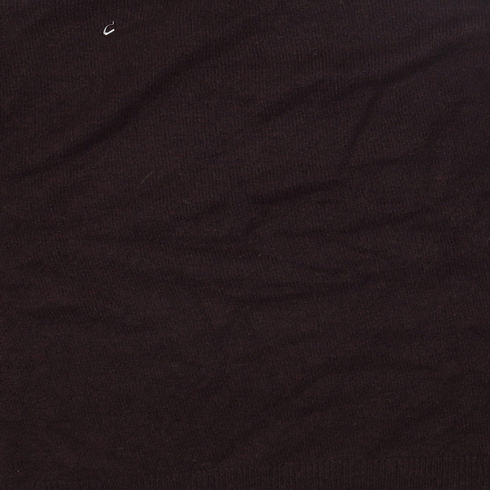 H&M Womens Purple Round Neck Acrylic Pullover Jumper Size S