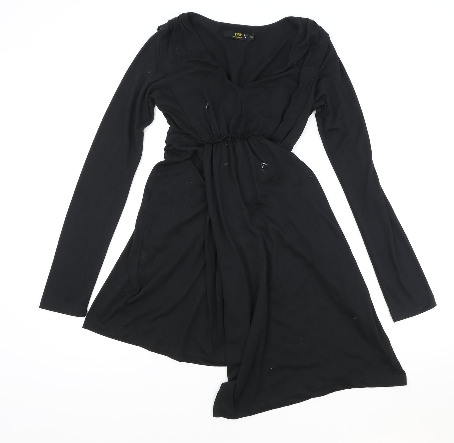 FFF Limited Womens Black Polyester Jumpsuit One-Piece Size 8 Pullover