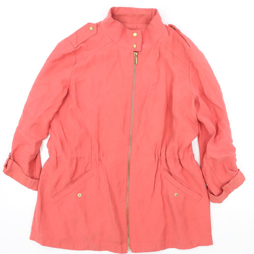 Zara Womens Pink Jacket Size S Zip