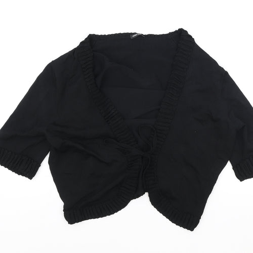 Gerry Weber Womens Black V-Neck Polyester Cardigan Jumper Size 20