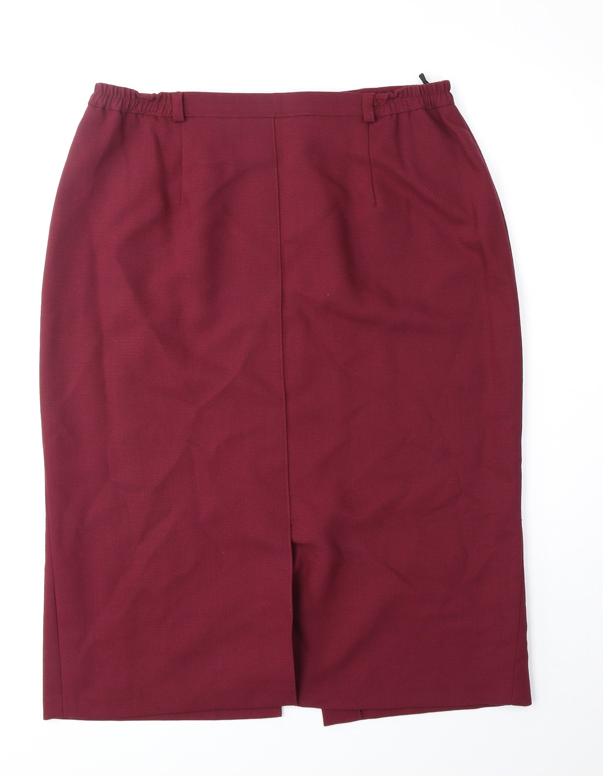 Award Womens Red Polyester Straight & Pencil Skirt Size 16 Zip