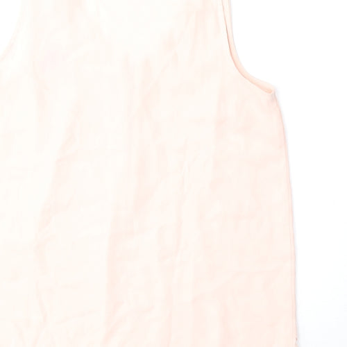 Atmosphere Womens Pink Polyester Basic Tank Size 10 V-Neck
