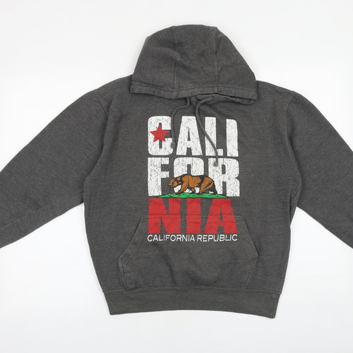 Dimco Apparel Mens Grey Cotton Pullover Hoodie Size S - California