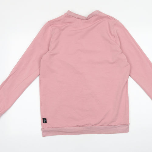 Preworn Womens Pink Cotton Pullover Sweatshirt Size XL Pullover - Shell