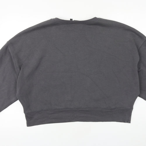 ASOS Womens Grey Cotton Pullover Sweatshirt Size 10 Pullover