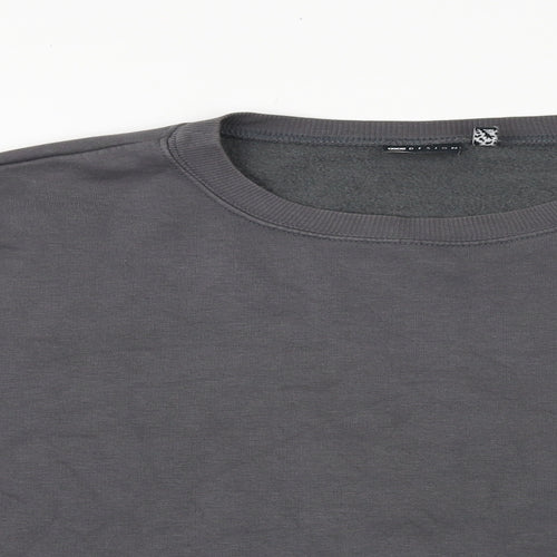 ASOS Womens Grey Cotton Pullover Sweatshirt Size 10 Pullover