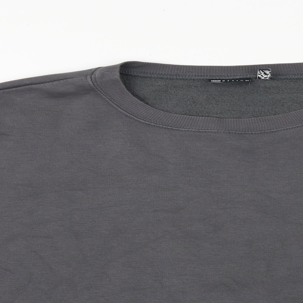 ASOS Womens Grey Cotton Pullover Sweatshirt Size 10 Pullover