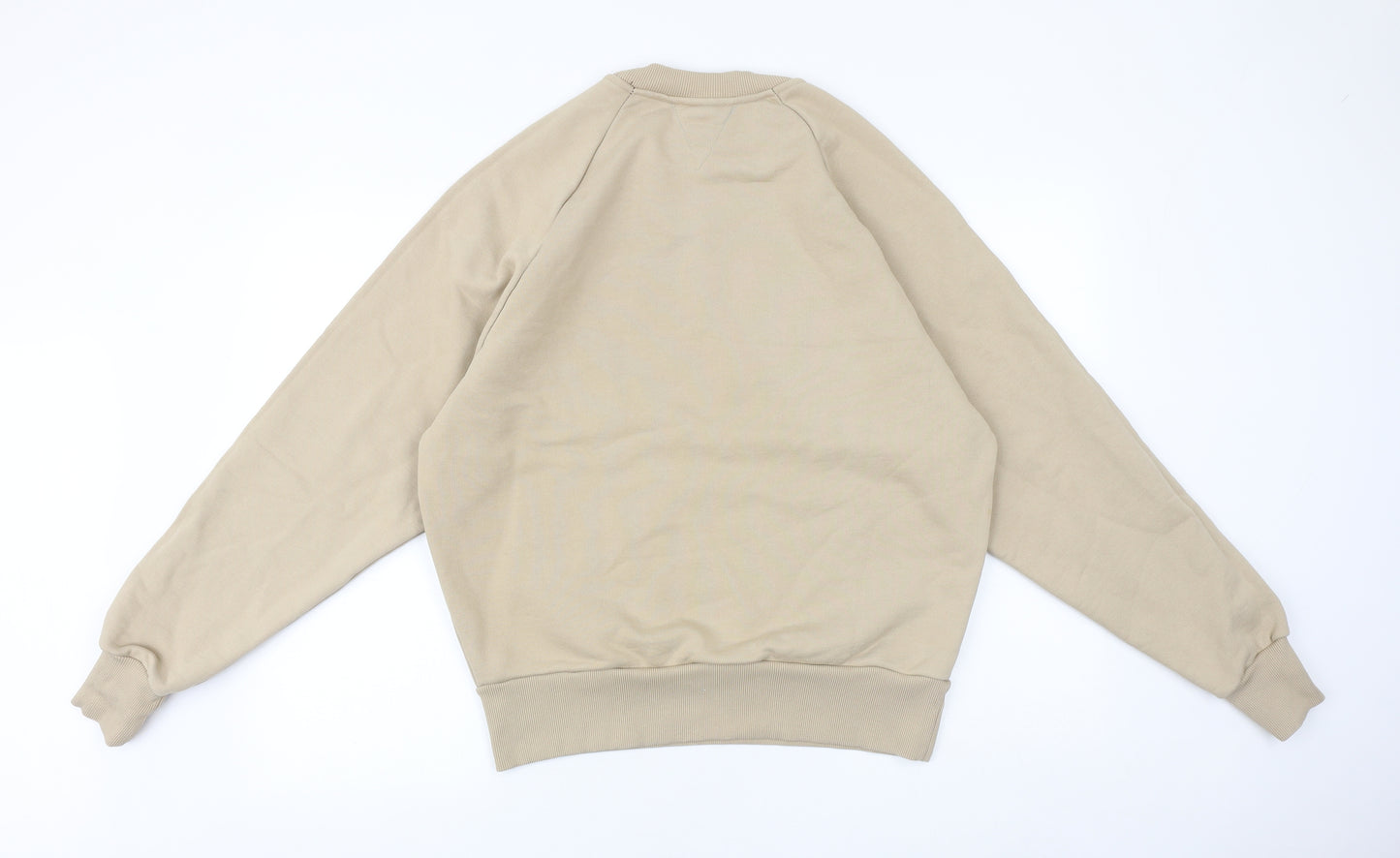 Preworn Mens Beige Cotton Pullover Sweatshirt Size M