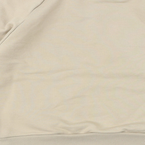 Preworn Mens Beige Cotton Pullover Sweatshirt Size M