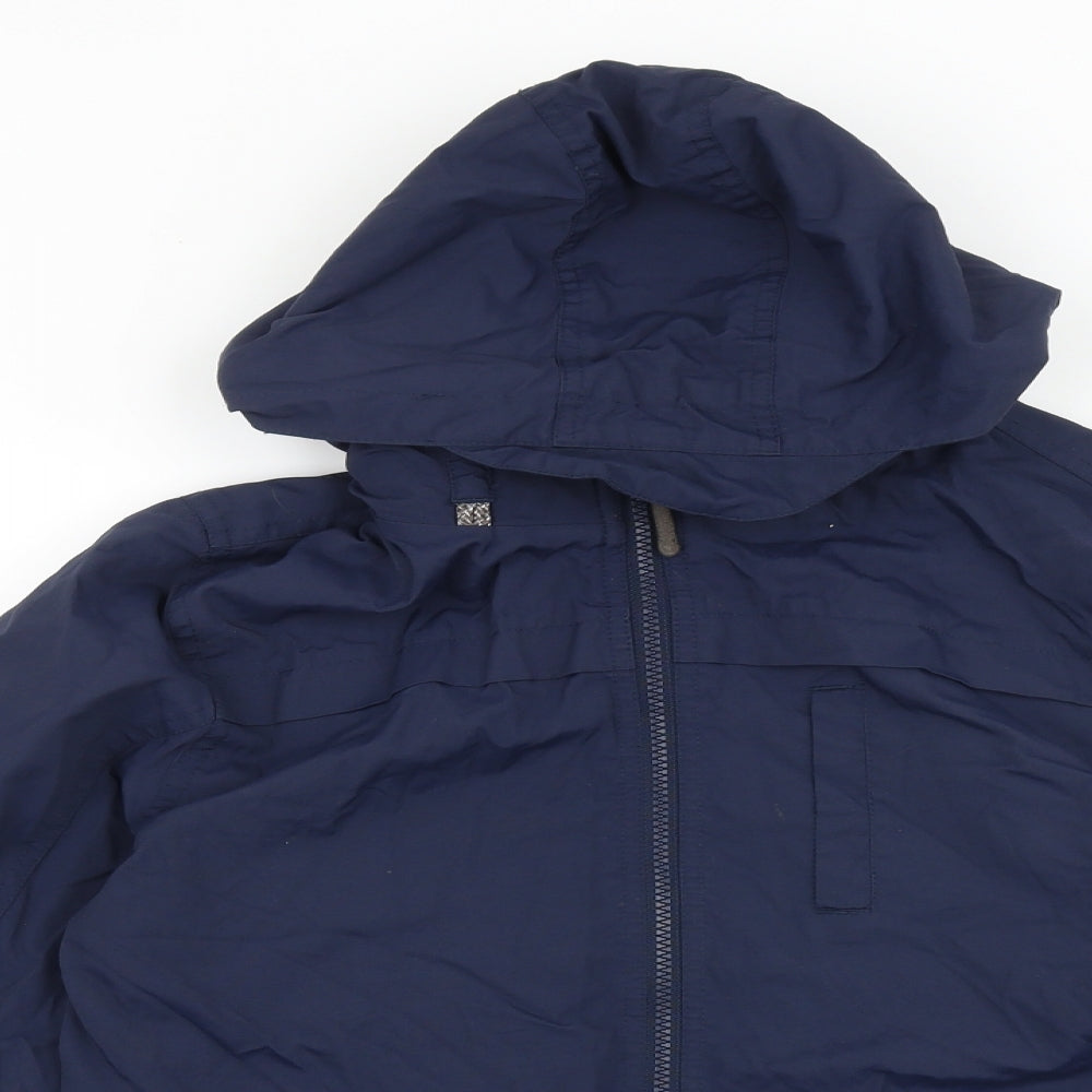 NEXT Boys Blue Windbreaker Jacket Size 12 Years Zip