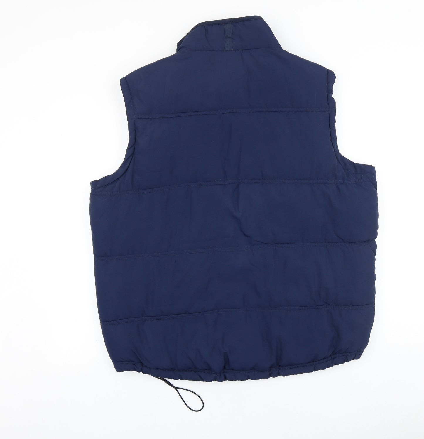 F&F Mens Blue Gilet Jacket Size L Zip