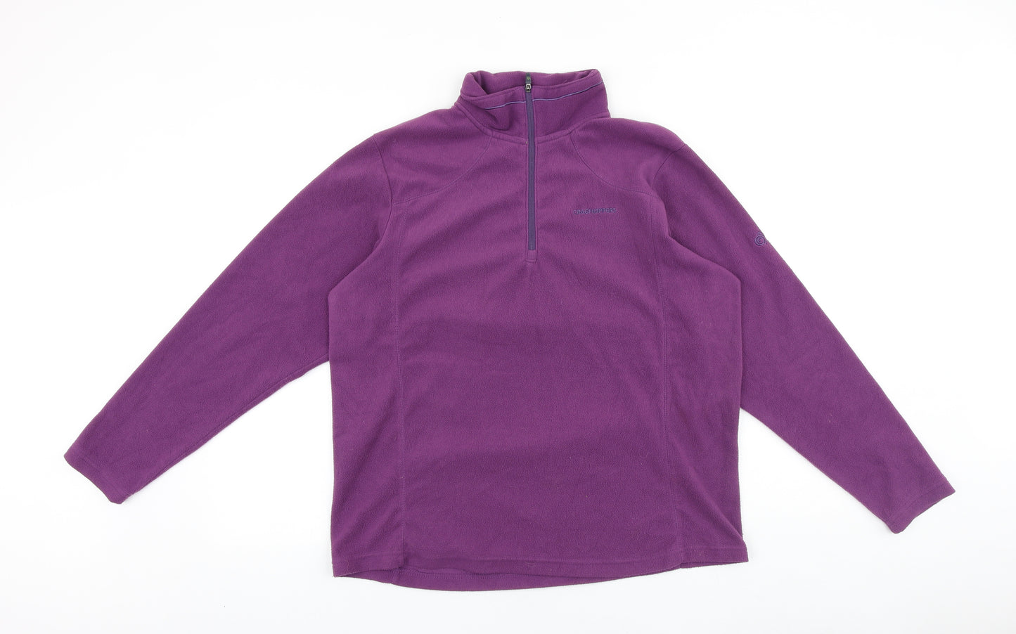 Craghoppers Womens Purple Polyester Pullover Sweatshirt Size 14 Zip