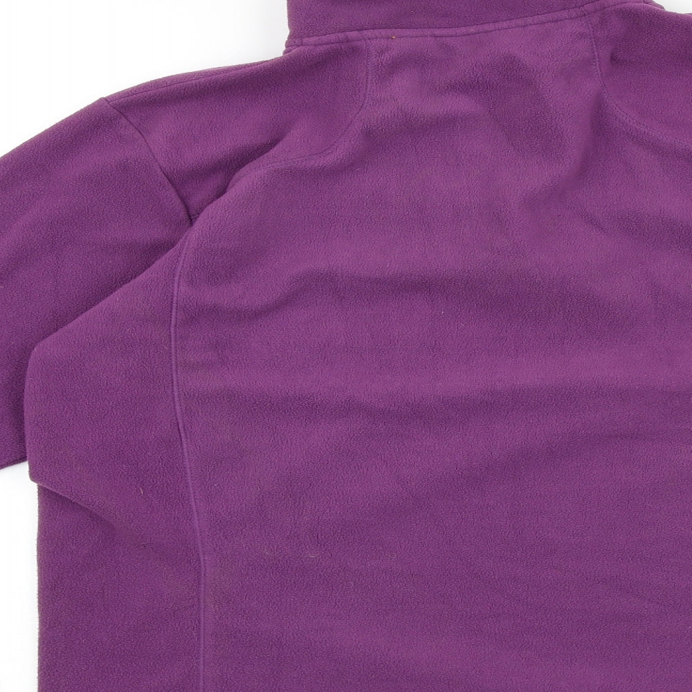 Craghoppers Womens Purple Polyester Pullover Sweatshirt Size 14 Zip