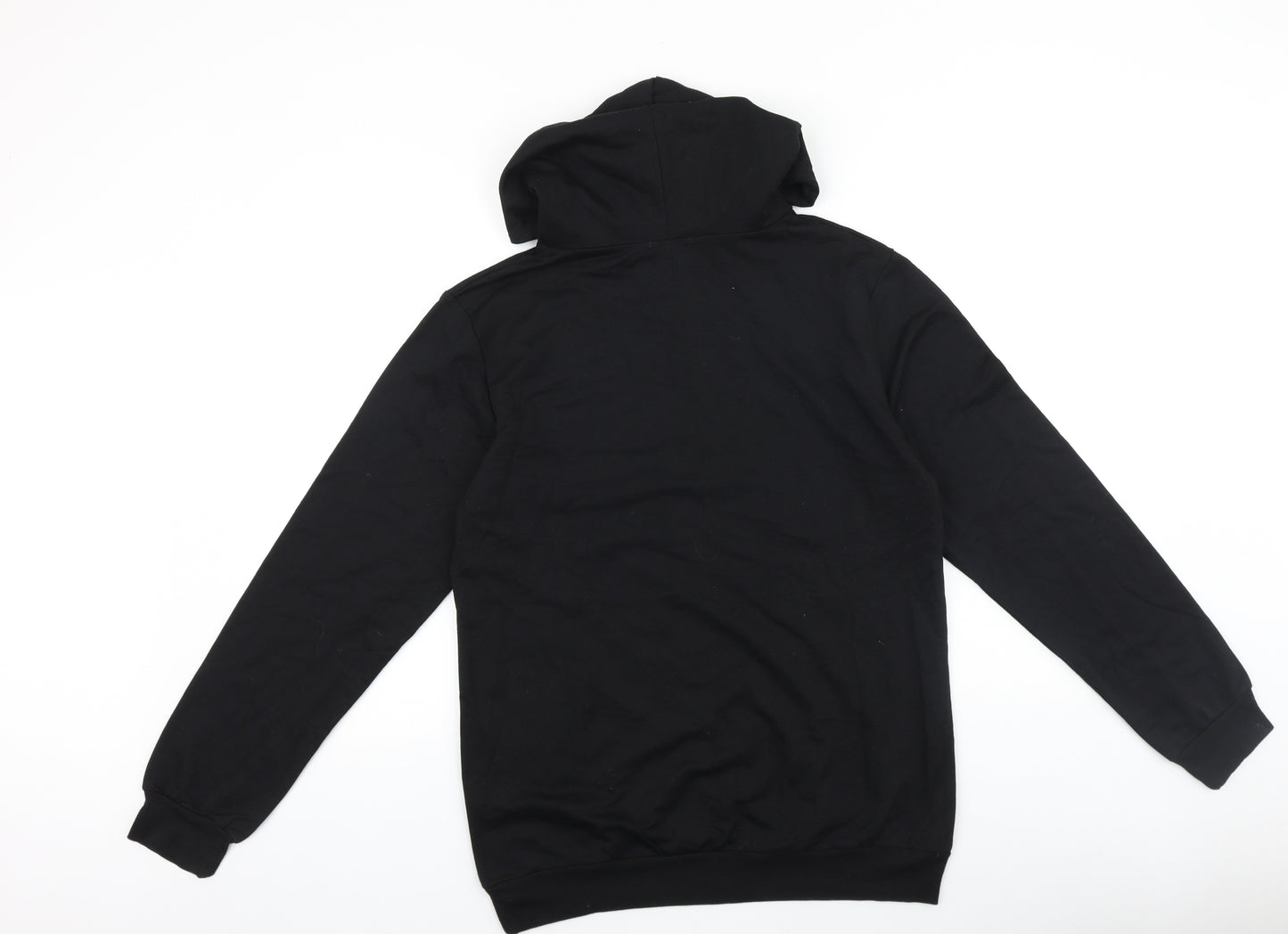 Preworn Womens Black Cotton Pullover Hoodie Size L Pullover - Skull