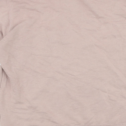 Divided Womens Pink Cotton Pullover Sweatshirt Size L Pullover
