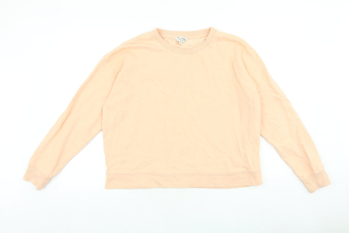 Miss Selfridge Womens Pink Cotton Pullover Sweatshirt Size M Pullover