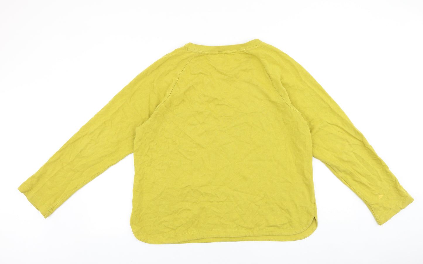 Seasalt Womens Yellow 100% Cotton Pullover Sweatshirt Size 14 Pullover