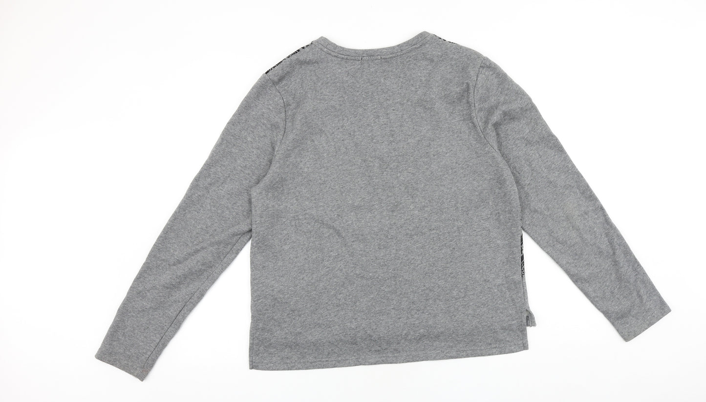 Amisu Womens Grey Cotton Pullover Sweatshirt Size XL Pullover