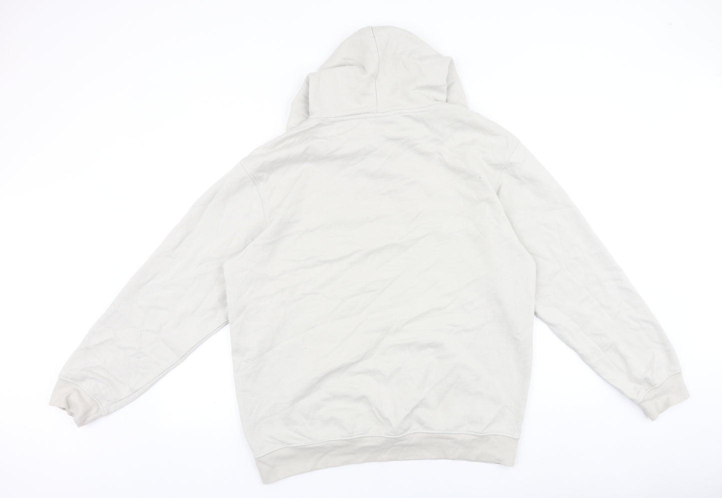 H&M Womens Grey Cotton Pullover Hoodie Size M Pullover