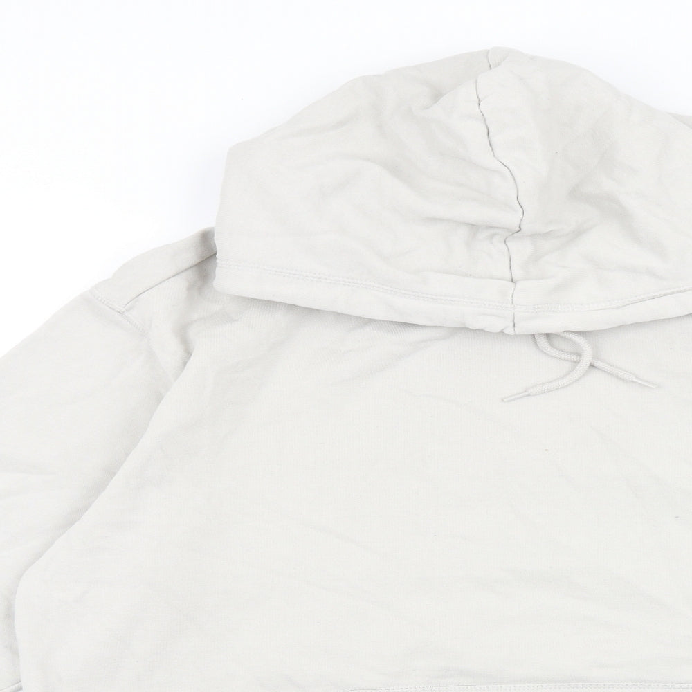 H&M Womens Grey Cotton Pullover Hoodie Size M Pullover