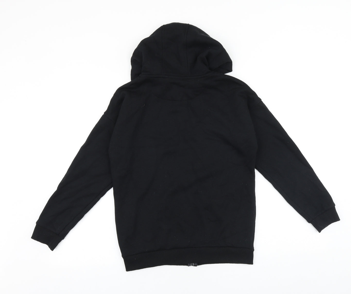 Primark Boys Black Cotton Full Zip Hoodie Size 10-11 Years Zip