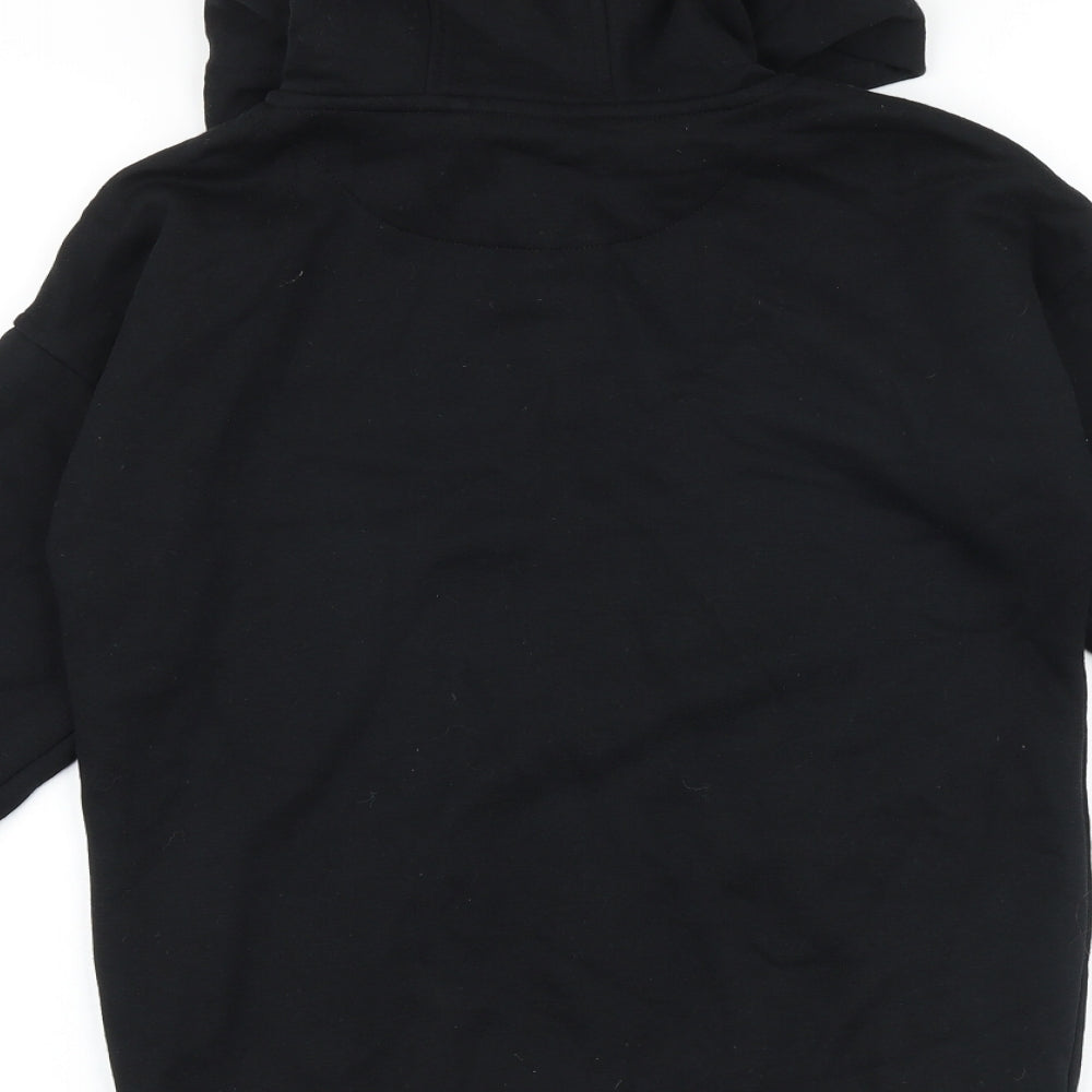 Primark Boys Black Cotton Full Zip Hoodie Size 10-11 Years Zip