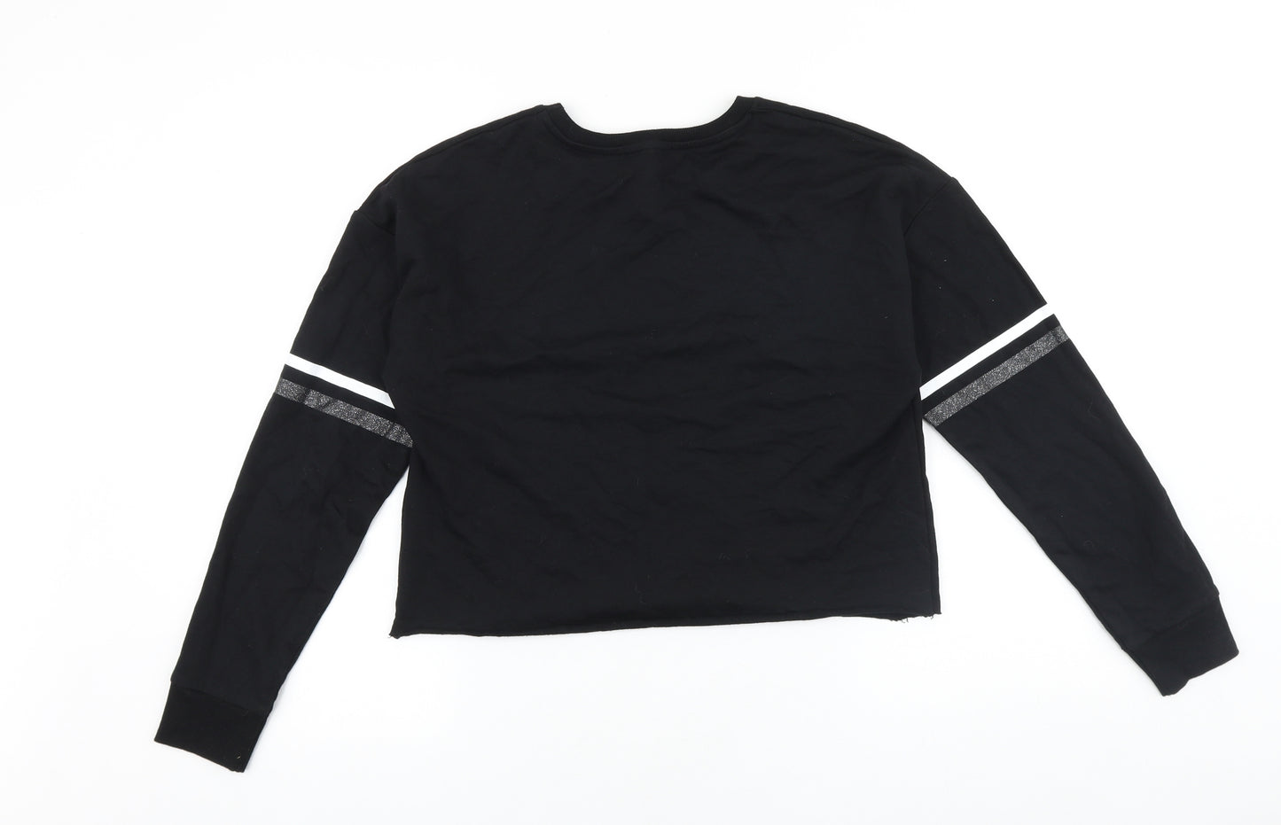 Primark Girls Black Cotton Pullover Sweatshirt Size 14-15 Years Pullover - New York Vibes