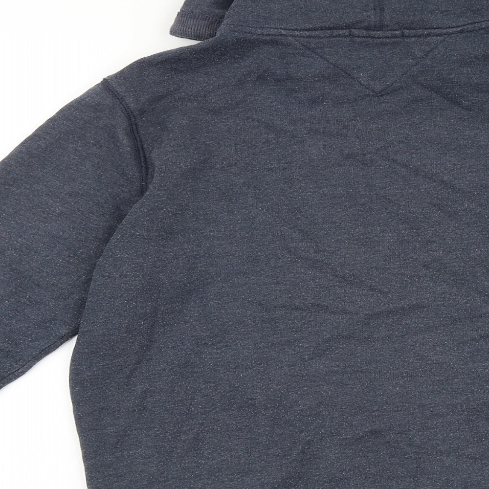 Tommy Hilfiger Mens Blue Cotton Full Zip Hoodie Size M