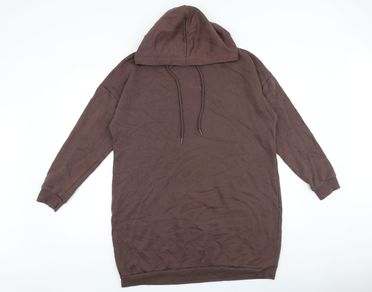 Papaya Womens Brown Cotton Pullover Hoodie Size L Pullover