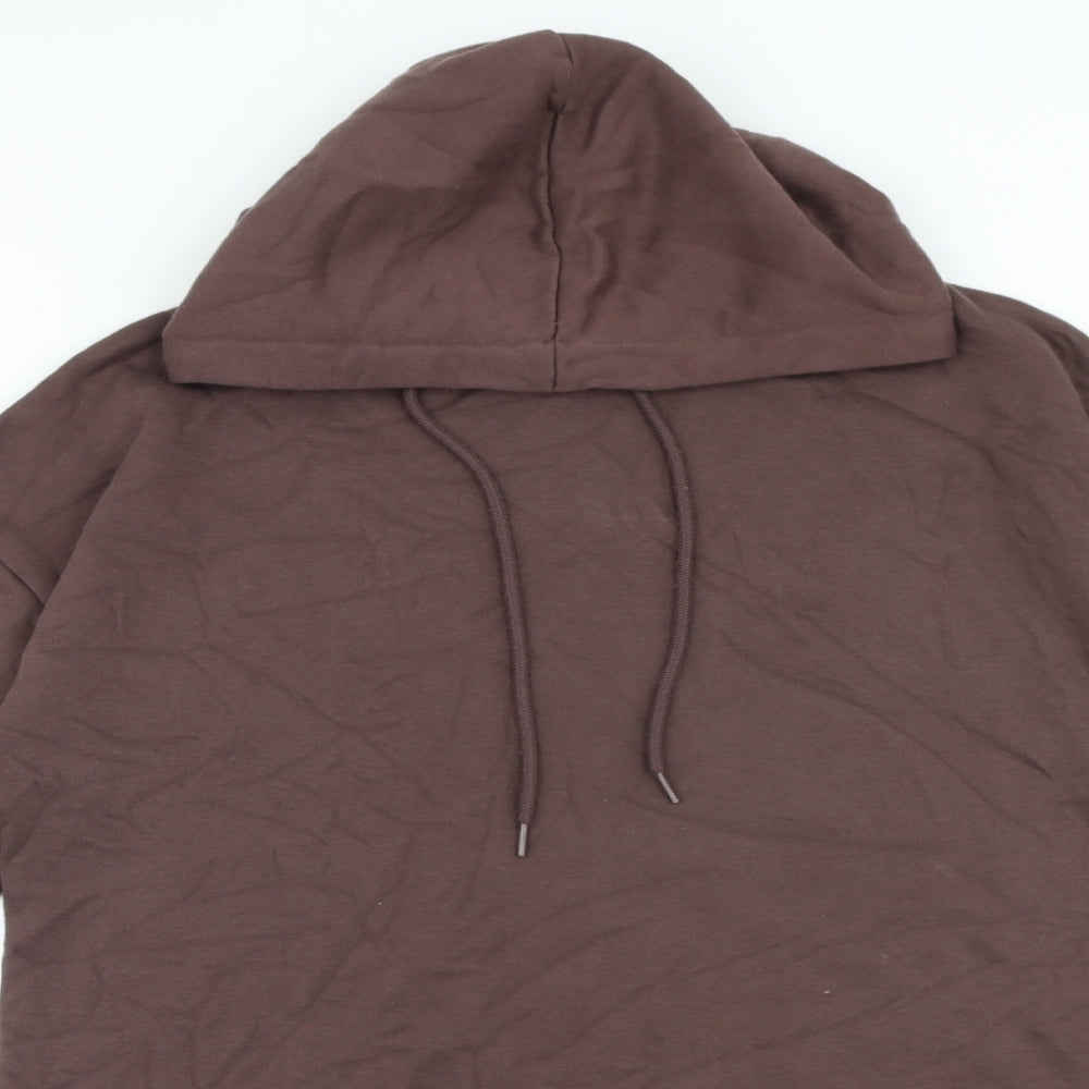 Papaya Womens Brown Cotton Pullover Hoodie Size L Pullover