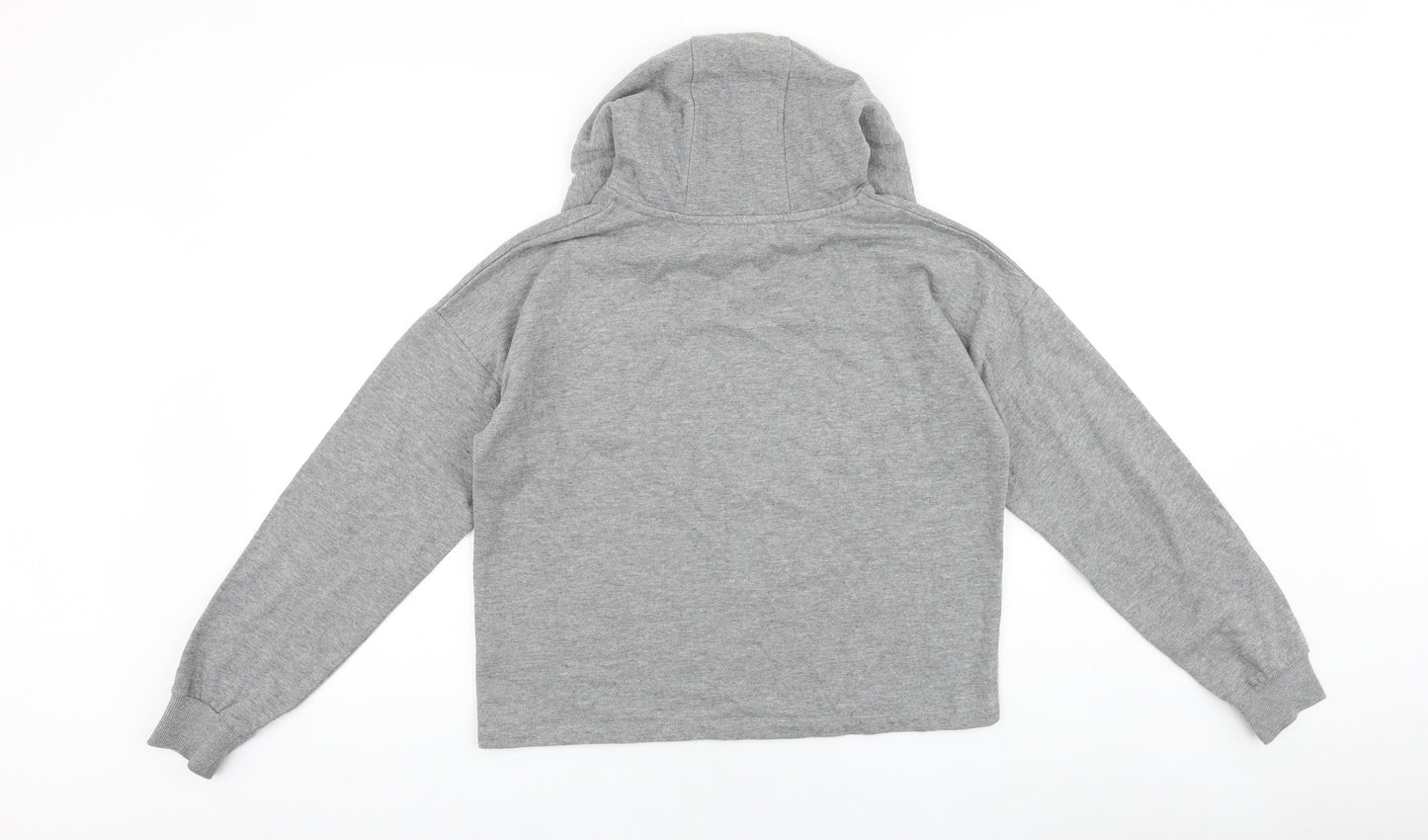 F&F Girls Grey Camouflage Cotton Pullover Hoodie Size 13-14 Years Pullover