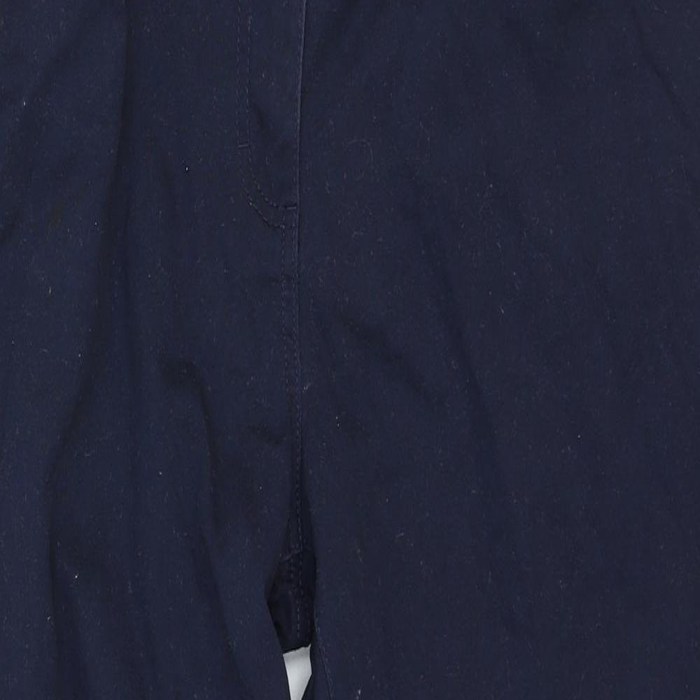 Damart Womens Blue Cotton Straight Jeans Size 18 Regular Zip