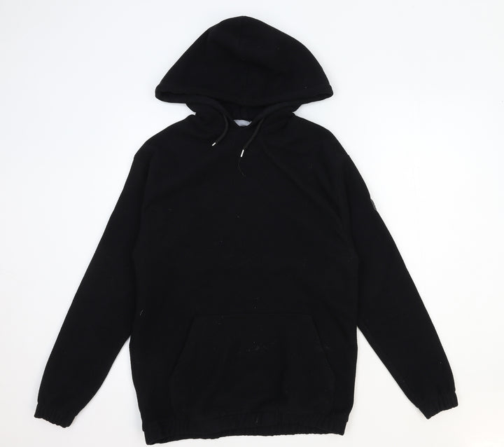 ASOS Womens Black Polyester Pullover Hoodie Size 2XS Pullover