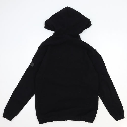 ASOS Womens Black Polyester Pullover Hoodie Size 2XS Pullover