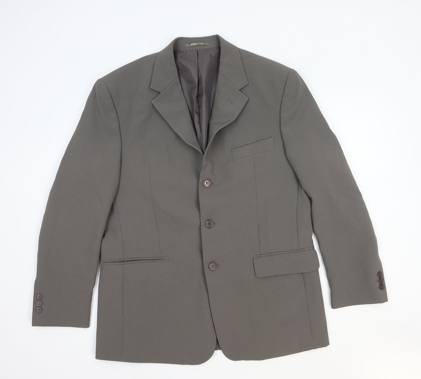 Taylor & Reece Mens Grey Polyester Jacket Blazer Size S Regular