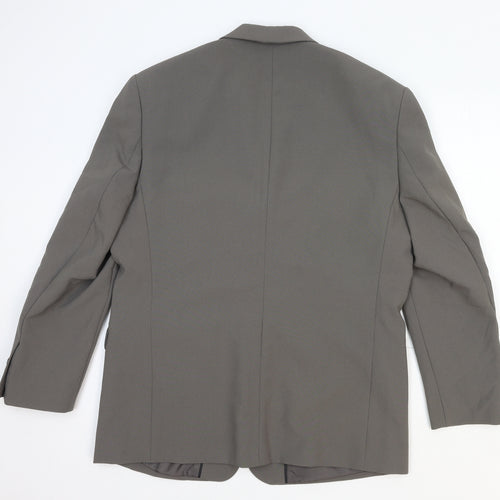Taylor & Reece Mens Grey Polyester Jacket Blazer Size S Regular