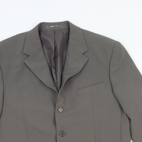 Taylor & Reece Mens Grey Polyester Jacket Blazer Size S Regular