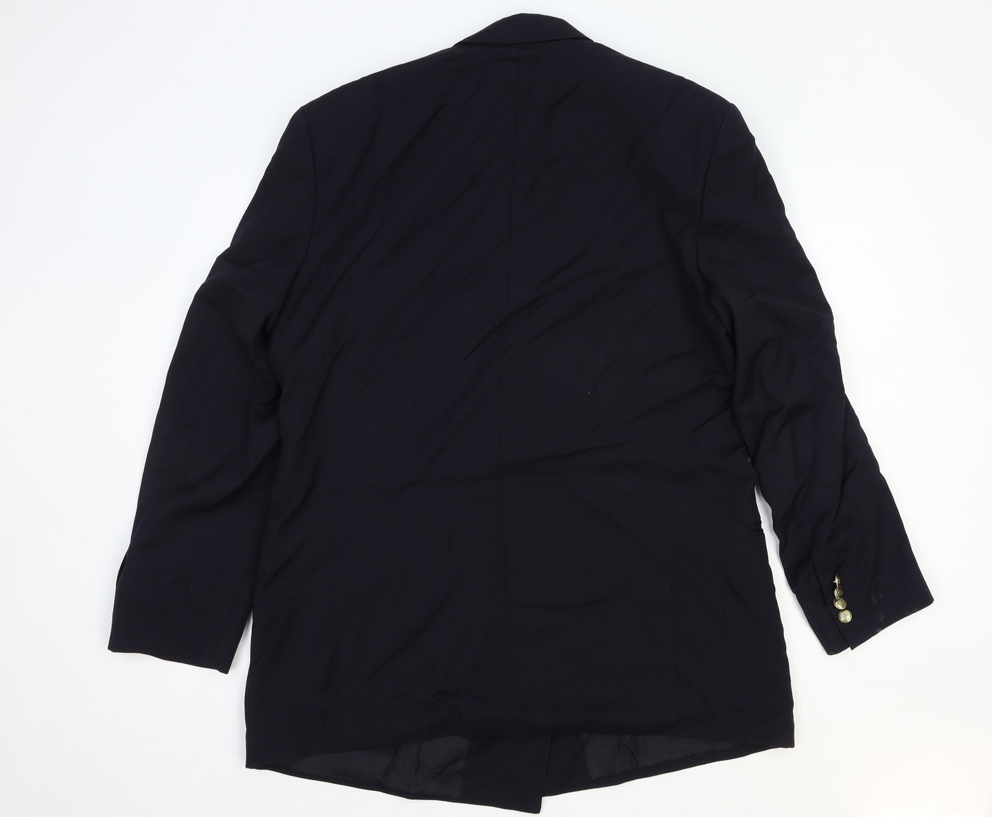 Pierre Balmain Womens Blue Polyester Jacket Blazer Size M