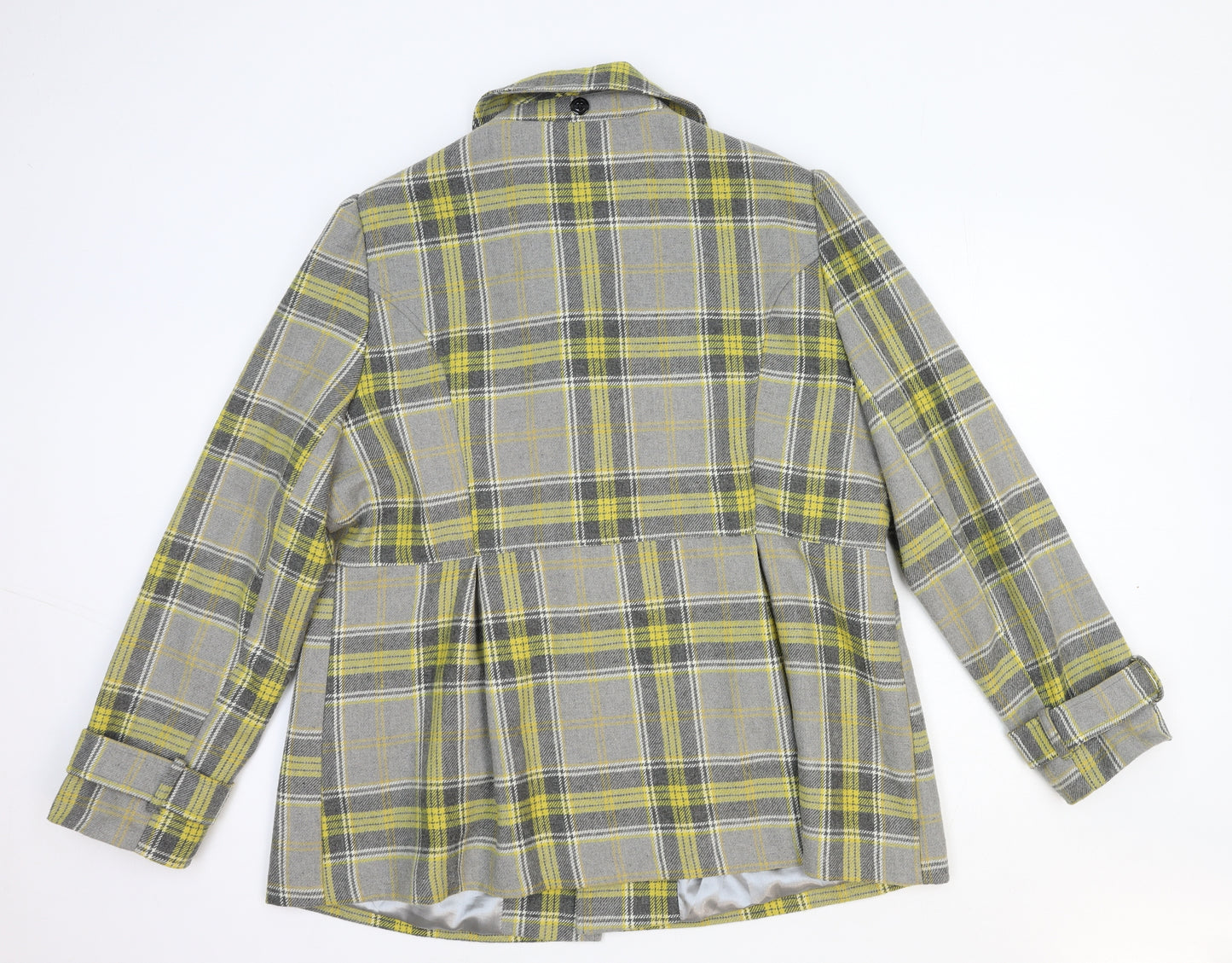 F&F Womens Grey Geometric Jacket Size 18 Button