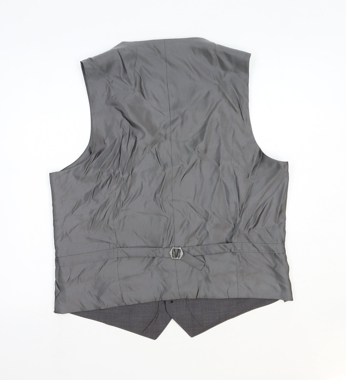 Autograph Mens Grey Wool Jacket Suit Waistcoat Size L Regular