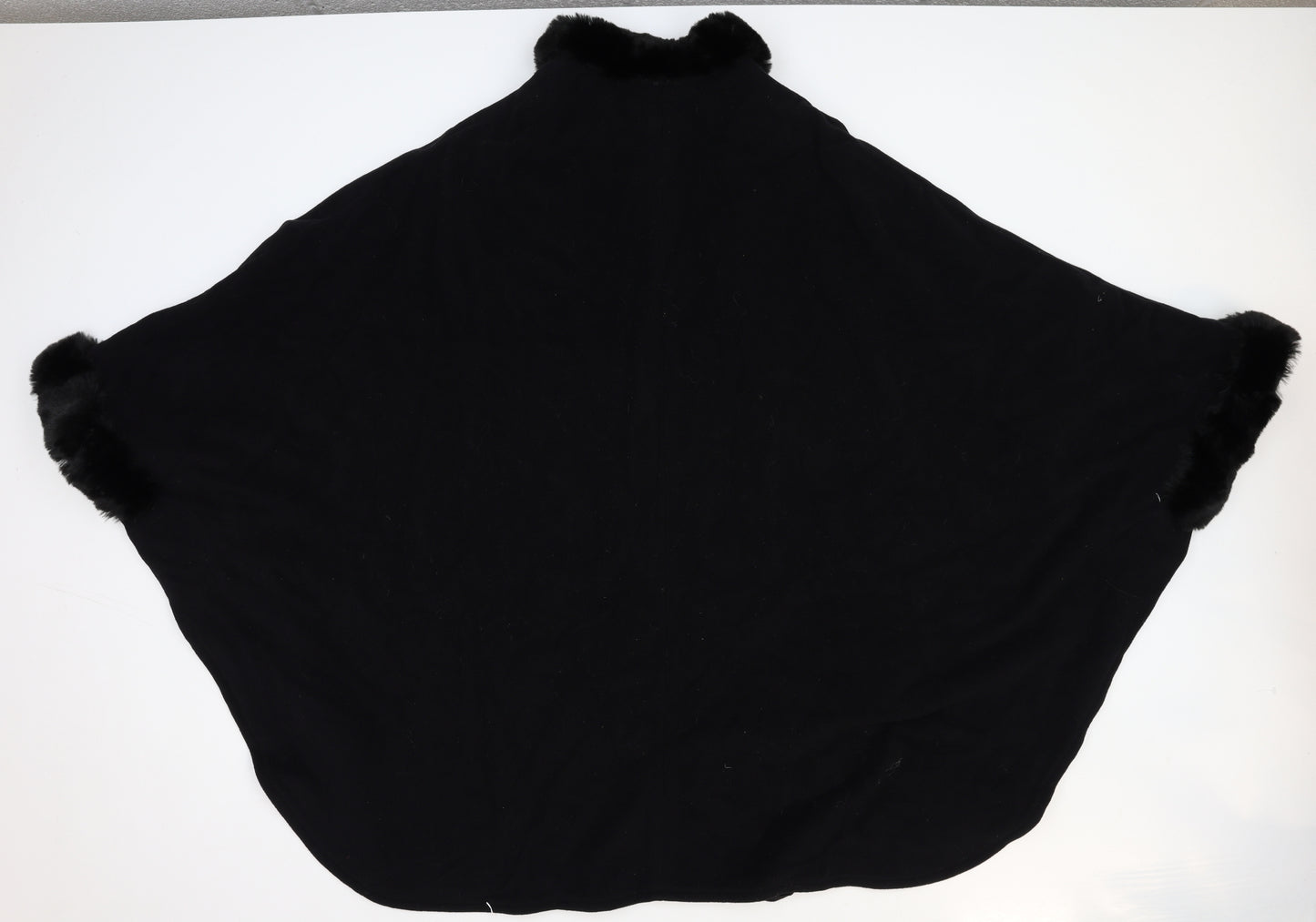 Gray Osbourn Womens Black Jacket Poncho One Size Button