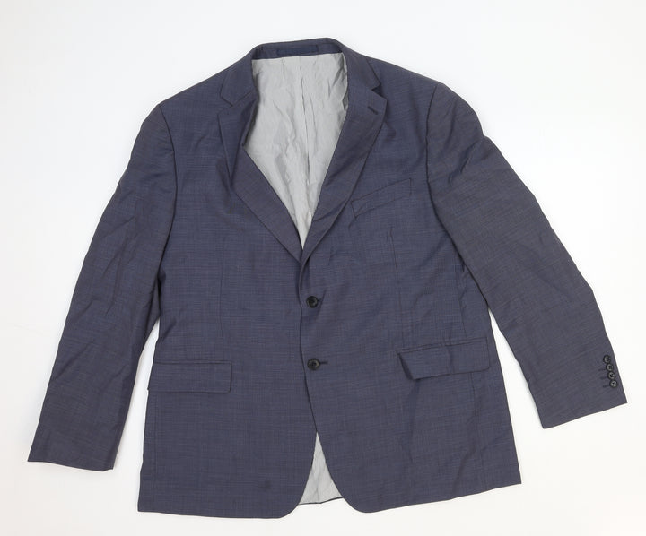 Marks and Spencer Mens Grey Wool Jacket Blazer Size M Regular