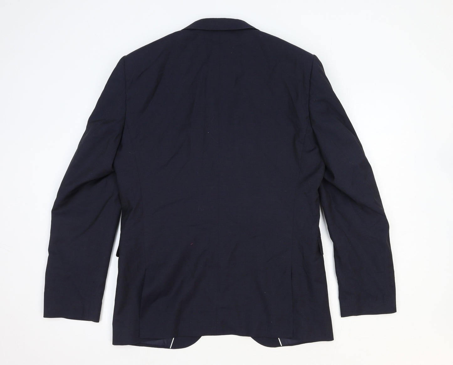 NEXT Mens Blue Polyester Jacket Blazer Size L Regular